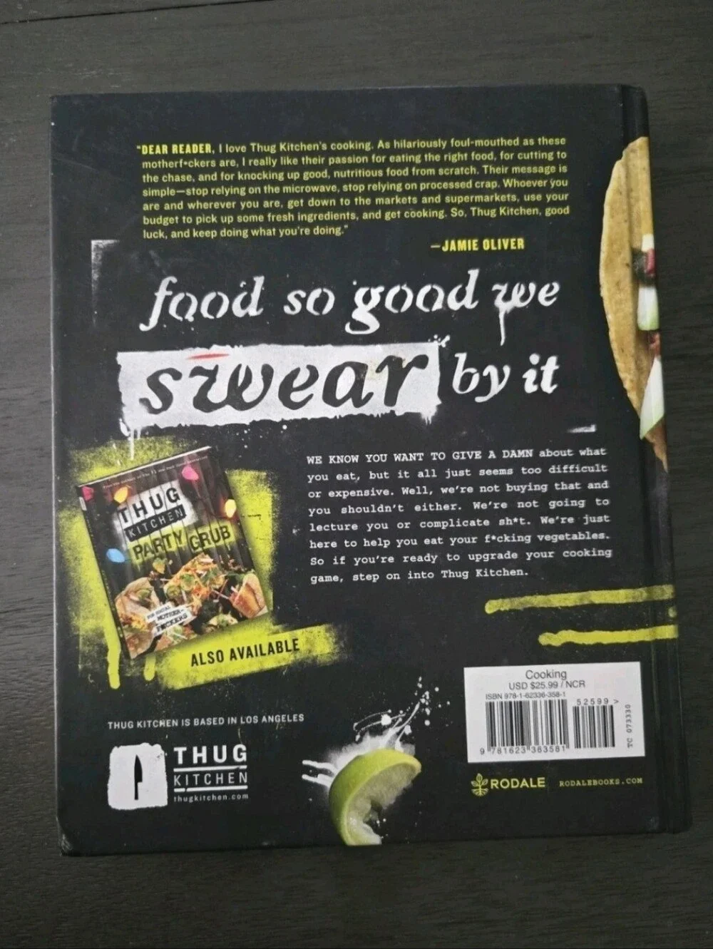 Thug Kitchen Official Cookbook Hardcover Vegan Recipes NYT Bestseller